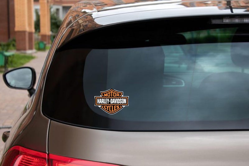 f&b decals Motorcycle bar and Shield Design Sticker Vinyl Decal #2 Piece Moto HD Club 3.5"x4.5" - Image 3